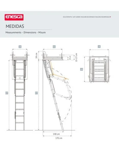 Escalera escamoteable TRAMO | Barmet