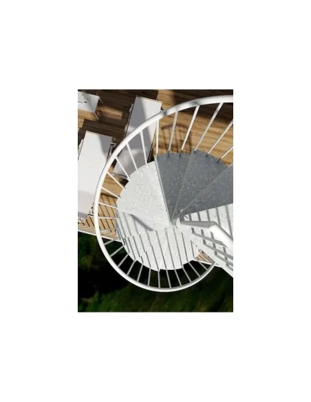Escalera de caracol Clima 110-120 - render de acabado 2