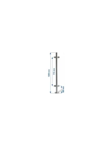 Montante Circular Ø43 · 4 Pinzas | Barmet