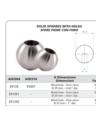 Esfera de acero E01292 | Barmet