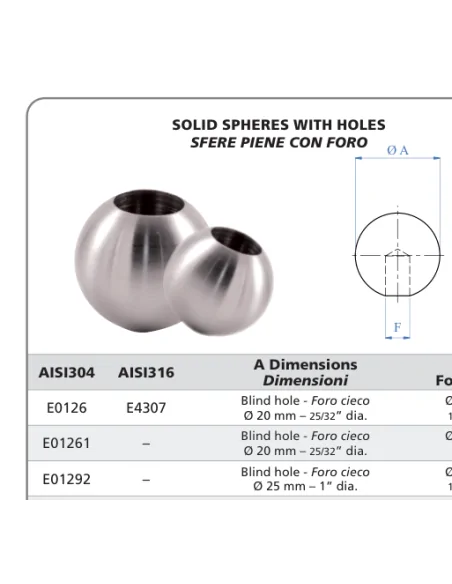 Esfera de acero E01292 | Barmet