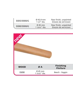 Tubo de acero Ø45 mm x 3000 mm E690/3000 | Barmet