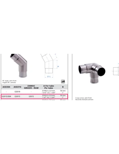 Codo curvo Iron System Ø42,4 I2015 | Barmet
