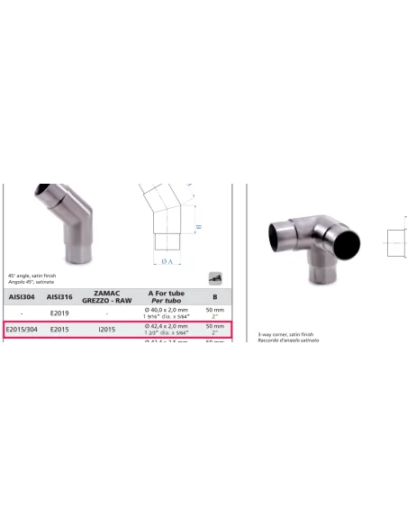 Codo curvo Iron System Ø42,4 I2015 | Barmet