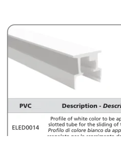 Perfil soporte LED ELED0014 | Barmet