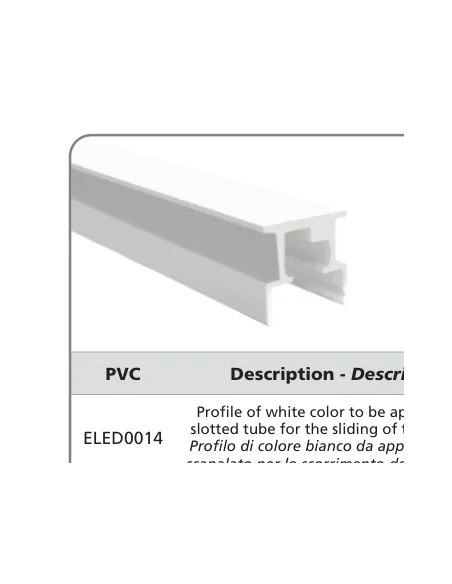 Perfil soporte LED ELED0014 | Barmet