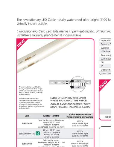 Tira LED luz natural ELED0031 | Barmet