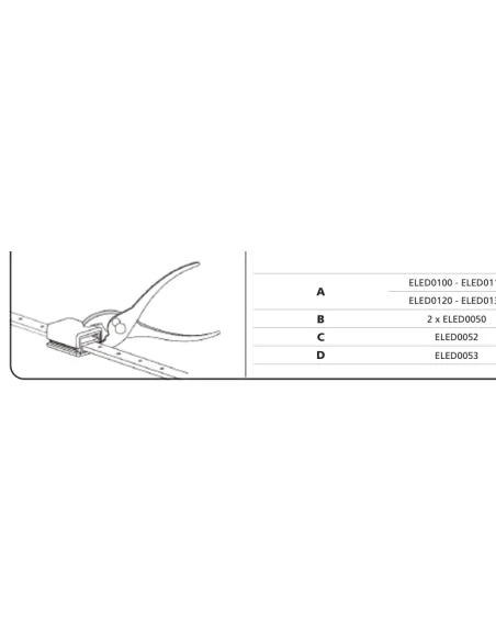 Conector LED alimentador ELED0050 | Barmet