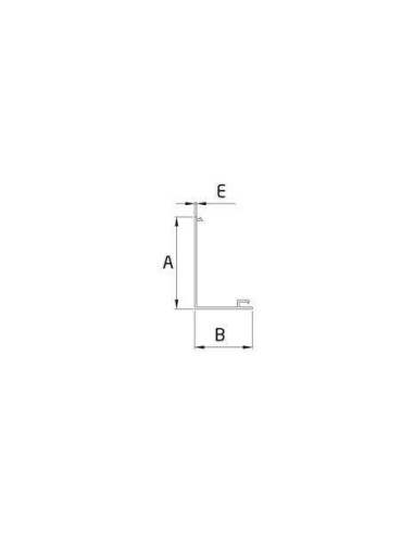 Medidas Tapeta frontal en alumino para sistema de barandilla de cristal GlassFit SV-1404