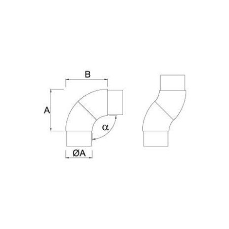 Plano Conector regulable para pasamanos de acero inoxidable redondo