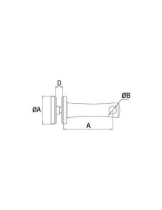 Adaptador para conector de pasamanos de acero inox AISI 316 SA-423 2