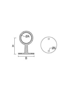 ST-304 - Soporte de tubo pasante - HANDRAIL by BARMET 2