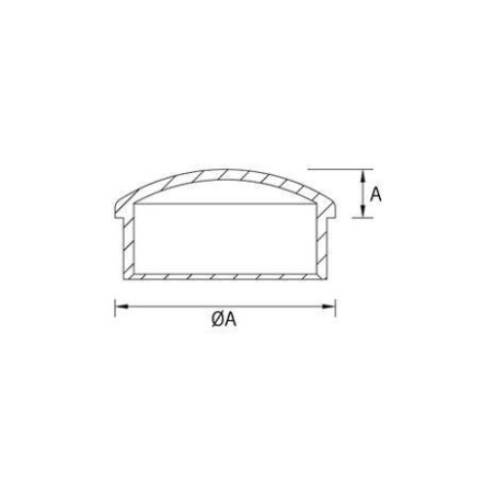 Plano Terminal para tubo redondo TF-505 AISI 316