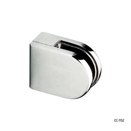 Pinza vidrio CC-702 de acero inoxidable para poste cuadrado de barandilla