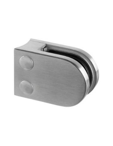  pinza para barandillas de vidrio Modelo 22 inox tubo 42 AISI304 satinado