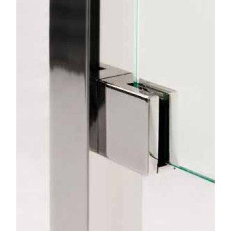 Pinza vidrio CC-726de acero inoxidable para poste cuadrado de barandilla