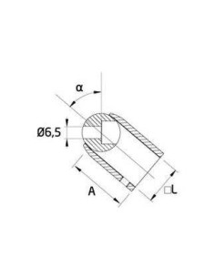Soporte regulable para poste modelo SA-407 en acero inoxidable. 2