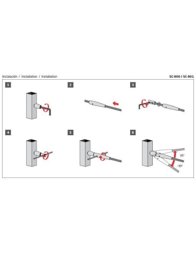 Plano Tensor de cable SC-800 D4-5mm AISI 316