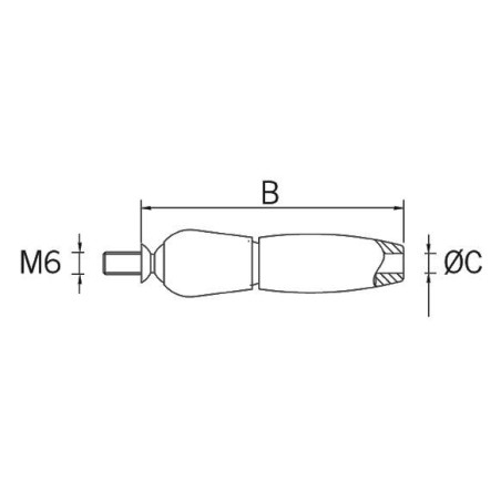 Medidas Tensor de cable regulable modelo SC-801 Ø4-5mm AISI 316