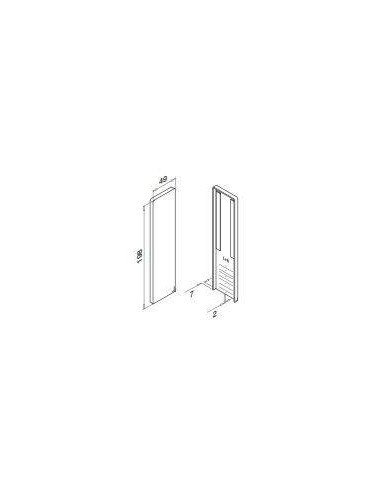 Medidas Tapa de acabado para escalera, Easy Glass Slim, montaje superior Mod.6736