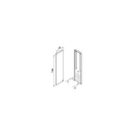 Medidas Tapa de acabado para escalera, Easy Glass Slim, montaje superior Mod.6736