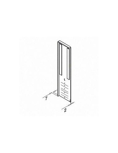 Plano Tapón de acabado para escalera, Easy Glass Slim, montaje lateral, derecha