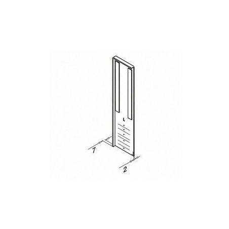 Plano Tapón de acabado para escalera, Easy Glass Slim, montaje lateral, derecha