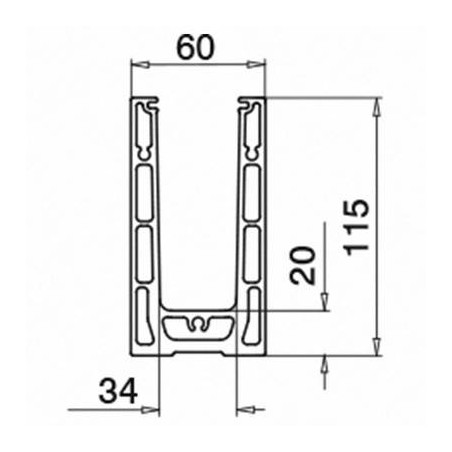 Medidas Esquinero 90°, Easy Glass Smart, montaje superior