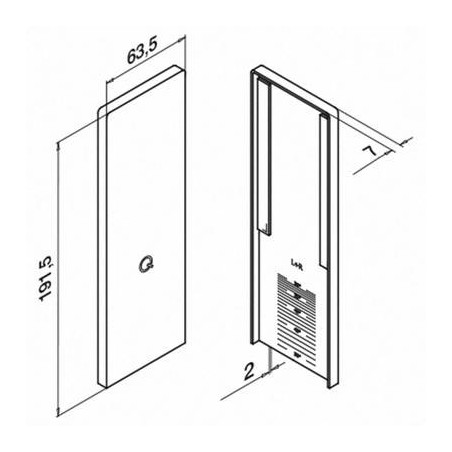 Plano Tapa de acabado para escalera, Easy Glass Smart, montaje superior