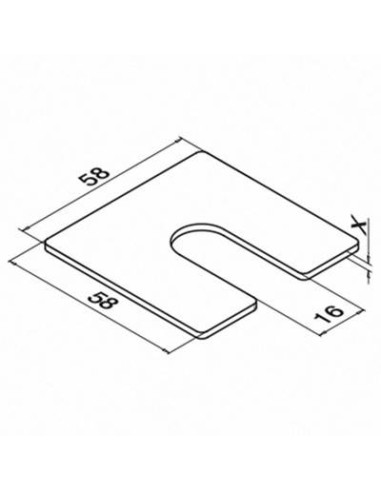 Plano Cuñas de montaje para Easy Glass Smart