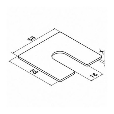 Plano Cuñas de montaje para Easy Glass Smart
