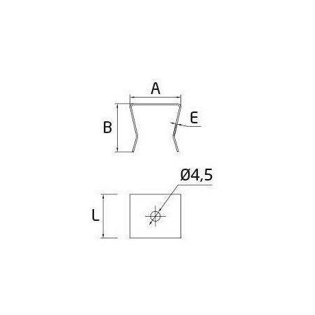 Plano Pinza para pasamanos DecoLed AL-00