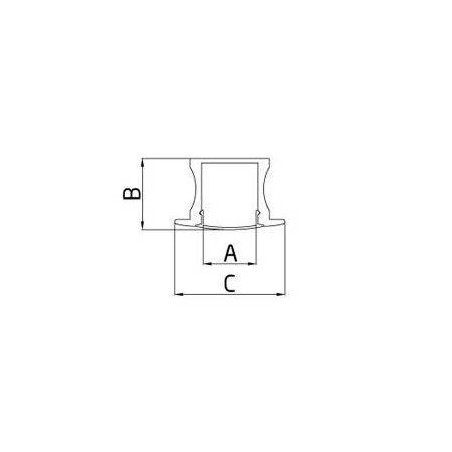 Plano Perfil de aluminio y lente de policarbonato para sistema Deco Led