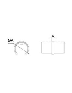 Conector en T para poste intermedio ct-212 2