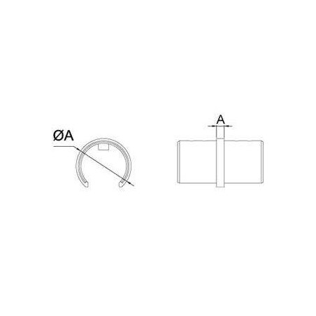 Medidas Conector tubo intermedio CT-212 AISI316