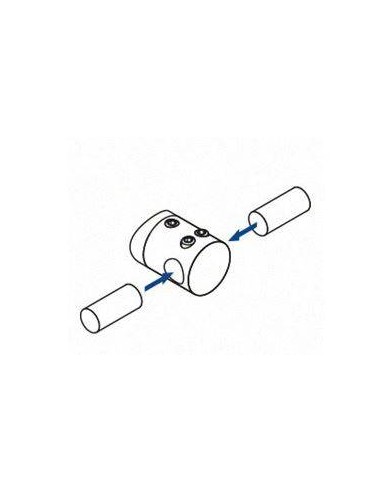 Plano Soporte para travesaño Mod 0836 Ø14mm centro unión