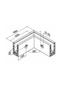Conectores montaje lateral mod6315 Easy Glass Smart | Barmet 2