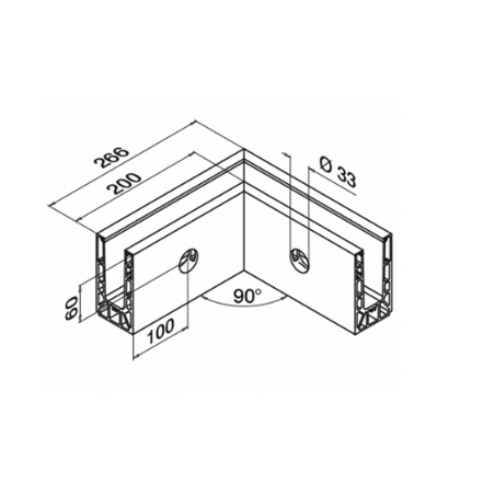 Plano Conectores montaje lateral mod6315 Easy Glass Smart - Interior