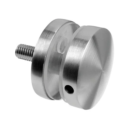 Adaptador para vidrio en acero inox AISI304 y AISI316