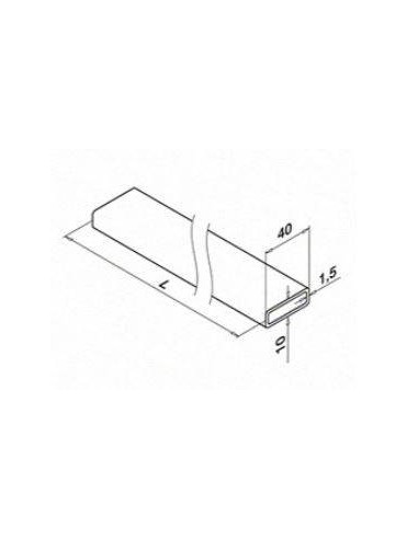 Plano Tubo de pasamanos Mod. 4925 y 4900 de 40x10mm
