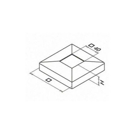 Plano Embellecedor Square Line 40x40mm Mod. 4511 y 4512