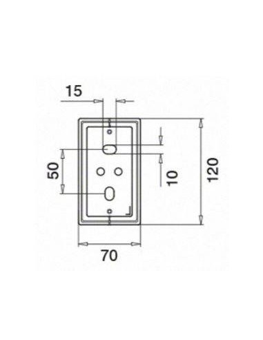 Plano Base para tubo variable de 40x40 Mod. 4943