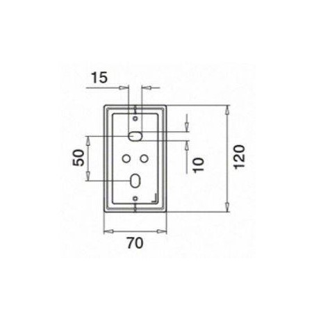 Plano Base para tubo variable de 40x40 Mod. 4943