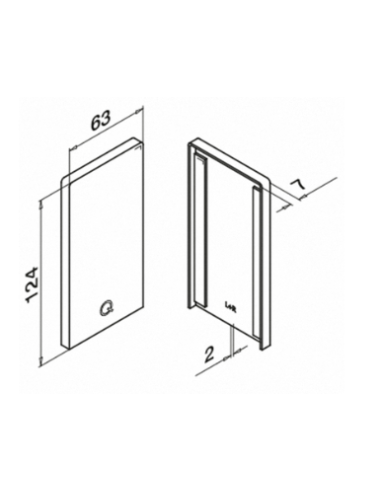 Plano Terminal Izquierdo/Derecho montaje superior Easy Glass PRO