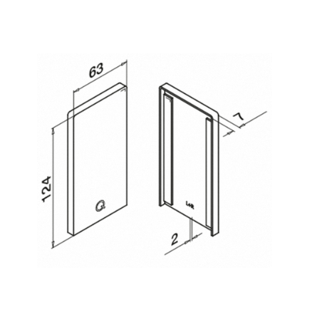 Plano Terminal Izquierdo/Derecho montaje superior Easy Glass PRO