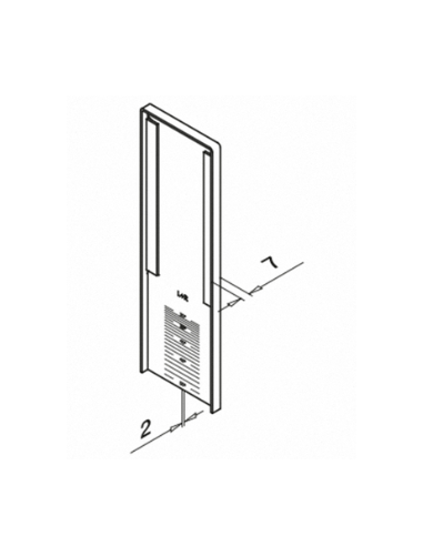 Plano Terminal para escaleras Izquierdo/Derecho Easy Glass PRO