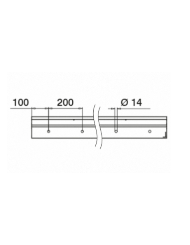 Plano Perfiles para suelo montaje superior Easy Glass PRO F