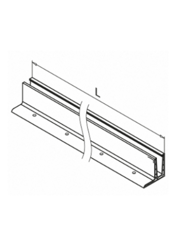 Plano Perfiles para suelo montaje superior Easy Glass PRO F