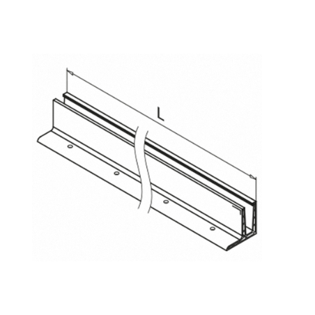 Plano Perfiles para suelo montaje superior Easy Glass PRO F
