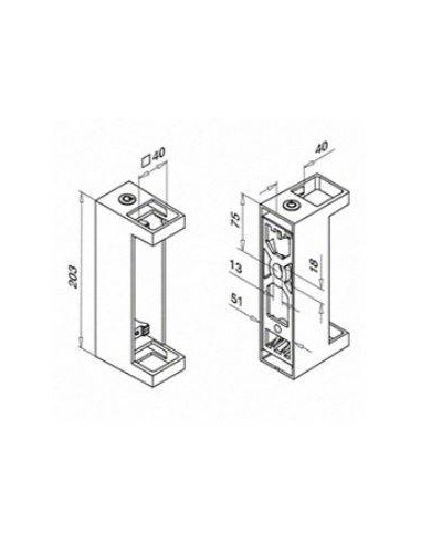 Soporte para balaustre modelo 4558